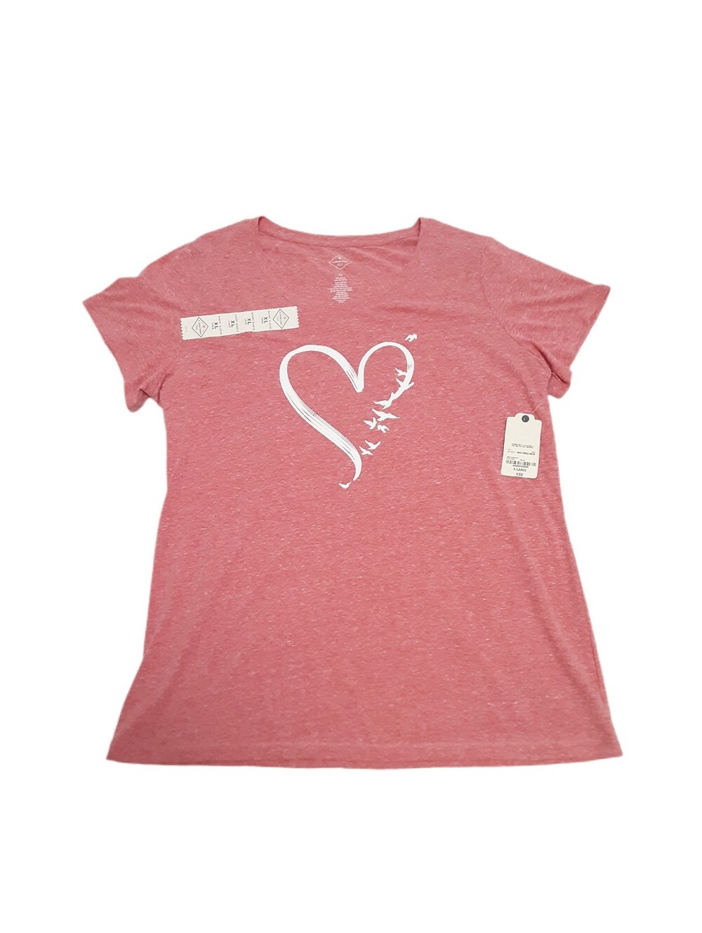 St Johns Bay Heart Tee Shirt Womens XL